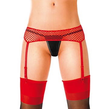 Sexy Red Garter Belt - Kinksters