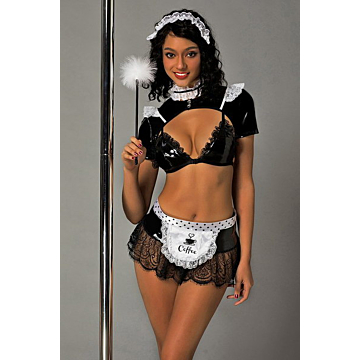 Kinksters Sexy Costume Maid - Black