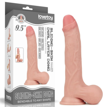 Lovetoy Sliding Skin Dual Layer Dong