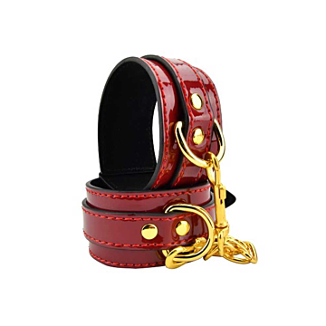 BOUND TO PLEASE RED WRIST CUFFS