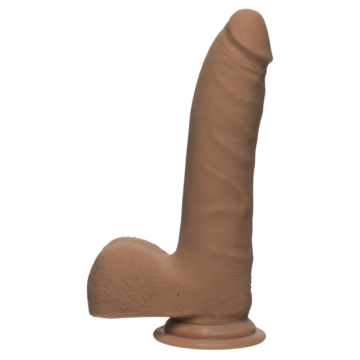 The D 7 Inch Ultraskyn Caramel Slim Dildo