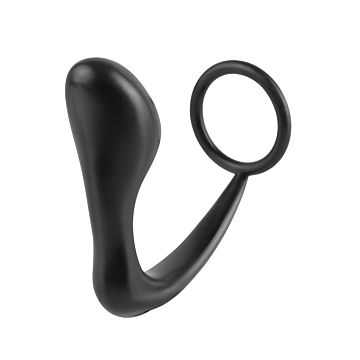Anal Fantasy Ass-Gasm Cockring Plug - Black
