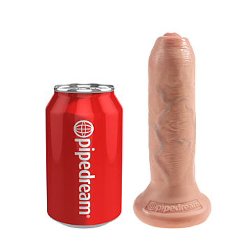 King Cock Uncut Skin Dildo 6in