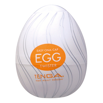 Tenga Egg Twister - White TPE Silicone