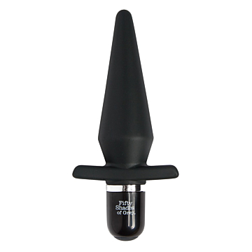 Fifty Shades VibraPlug - Seductively Sensual Black Silicone