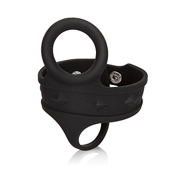 CalExotics Silicone 3-Snap Ball Spreader - Black