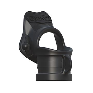 Pipedream Rock Hard Ring & Stretcher - Black Silicone