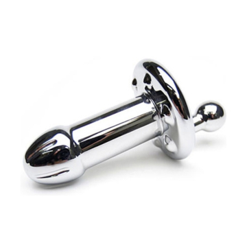 Black Label Stainless Steel Rotating Reamer Dildo