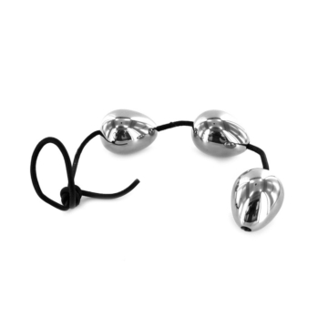 Kiotos Silver Stainless Steel Anal Eggs