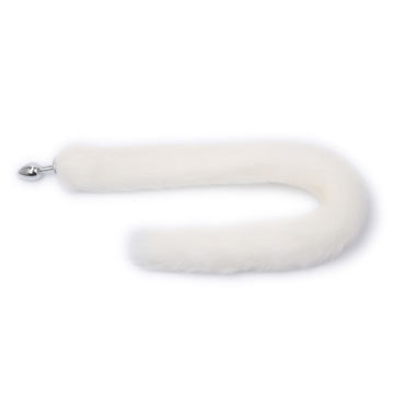Kiotos White Fox Tail Plug