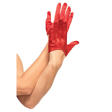 Leg Avenue Red Satin Gloves
