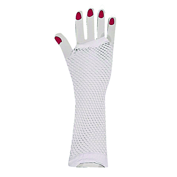 Kinksters White Net Gloves, 30cm