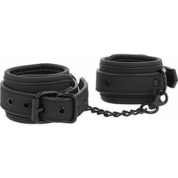 Fetish Submissive Ankle Cuffs - Black