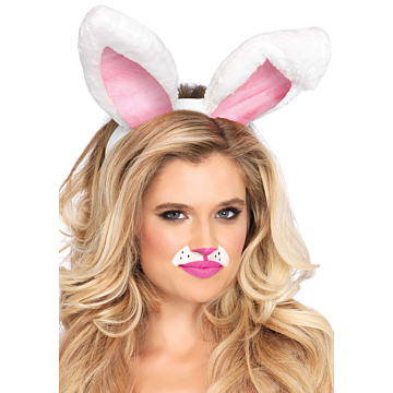 White Plush Bunny Ears