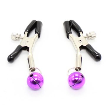 Adjustable Bell Nipple Clamps Purple