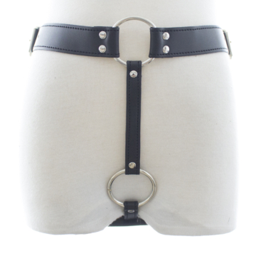 Adjustable Waist Harness For Cock And For Butt Plug