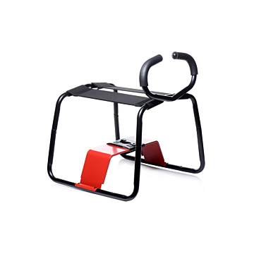 Black EZ-Ride Sex Stool: Bangin Bench with Handles