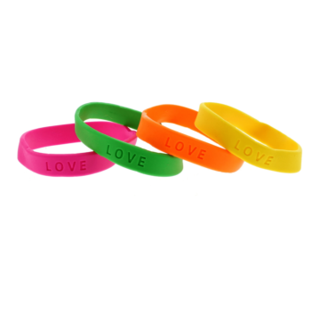 Assorted Neon LOVE Bracelets
