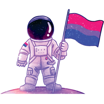 Out-of-This-World Bi Astronaut