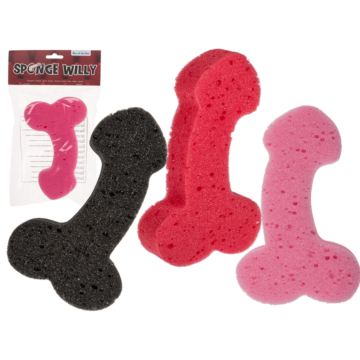 Bath sponge penis 19 cm Random