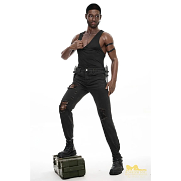 Silicone Black Male Love Doll 176cm M7 Bill