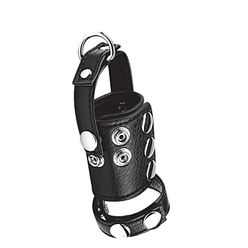 BLUE LINE C&B GEAR Cock Ring With  Ball Stretcher And Weightring