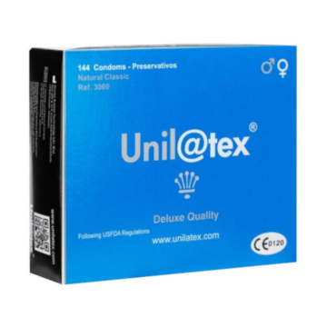 Unilatex Box of 144 Natural Condoms