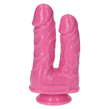 Toyz4lovers Double Dildo - Italian Cock Caino & Abele (Pink)