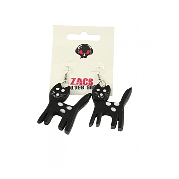 Black Cat Earrings
