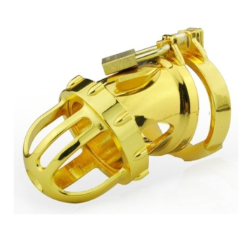 Kinksters Gold Metal Chastity Cage