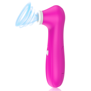 Clitoral 7 Frequency Suction Vibe Rose