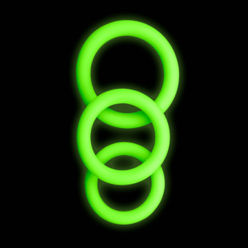 Ouch Glow in the Dark Cock Ring Set