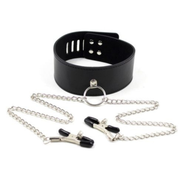 Toyz4lovers Black Leash Nipple
