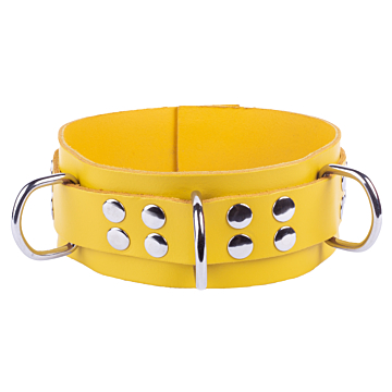 Kinksters Ultra Yellow Leather Necklace