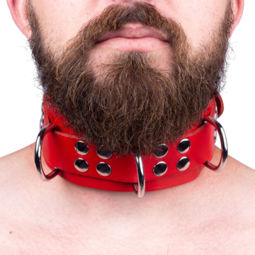Kinksters Ultra Red Leather Necklace