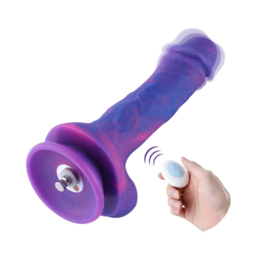 Hismith 8.3” Vibrating Dildo with 3 Speeds + 4 Modes with KlicLok System - Dream Sky Silicone Dong
