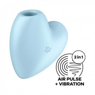 Cutie Heart Red Stimulator Clitoral Toy Blue