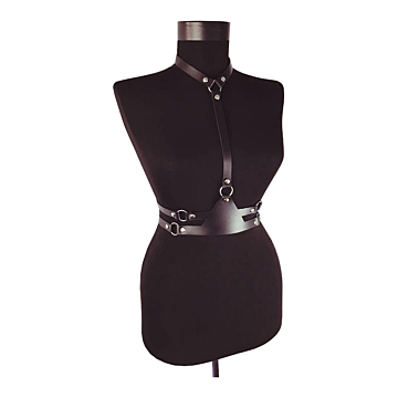 Kinksters Black Vegan Leather Accessories