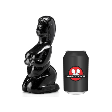 HardToys XXL Vinyl Dildo - 20cm Black