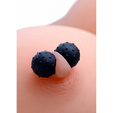 Black Silicone Dragon's Orbs - Magnetic Balls