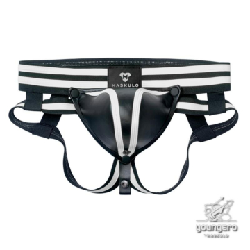 Youngero Generation Y. Men's Fetish Jockstraps. Codpiece
 White