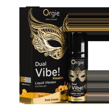 Υγρό Διεγερτικό για Στοματικό Σεξ - Dual Vibe! Kissable Pina Colada 15ml