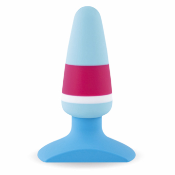 Feelztoys Plugz Silicone Butt Plug (Blue/Purple)