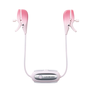 Lovense Gemini Pink Nipple Clamps