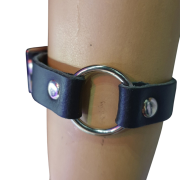 BULLET69 Handmade Leather Wristband - Black