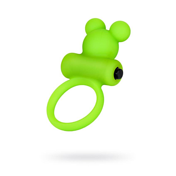 Cock ring A-Toys with vibro bullet green