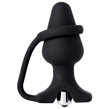 Discoverer Silicone Butt plug with Cock Ring  9 cm x 3,7 - Erotist