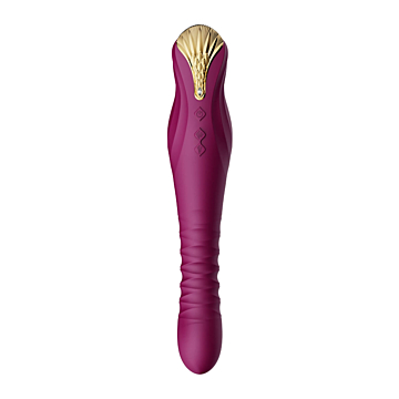 Zalo King Vibrating Thruster - Velvet Purple
