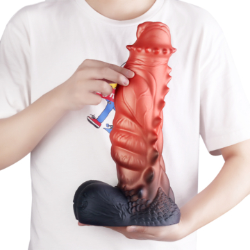 Fantasy Monster Dildo Red L