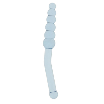 Clear Blue Anal Angler Beads